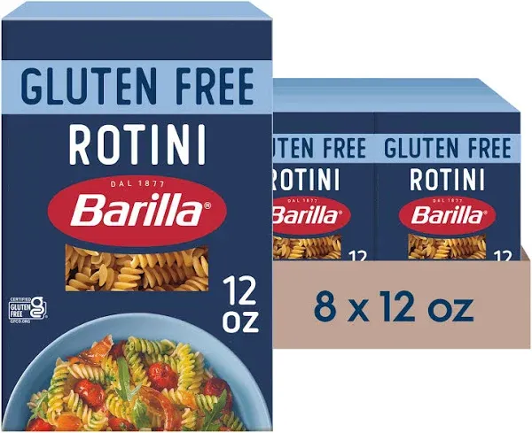 Barilla Rotini Pasta Gluten Free, 12 Ounce (Pack of 8)