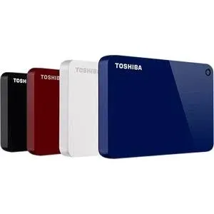 Toshiba Canvio Advance 2TB Portable External Hard Drive Red