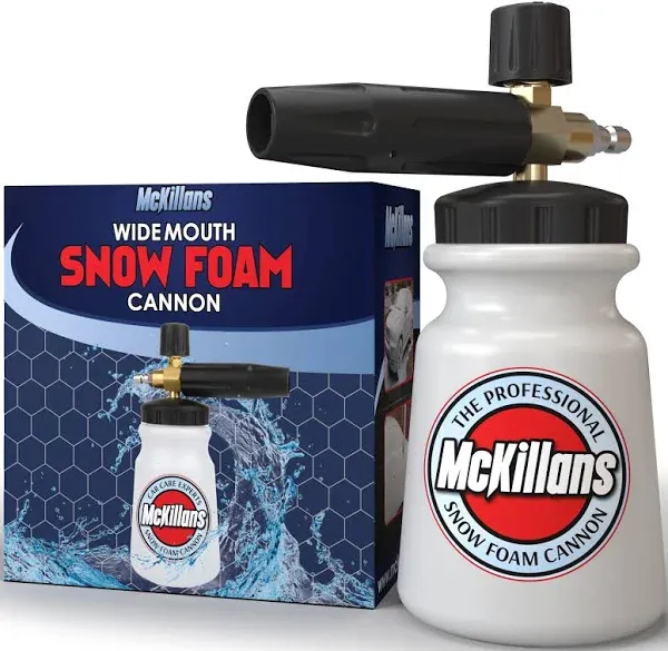 McKillans Pro 1/4&#034; Quick Connect Thick Snow Foam Cannon (Wide Mouth)