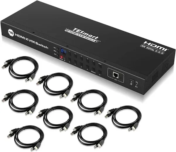 TESmart 16x1 HDMI KVM Switch