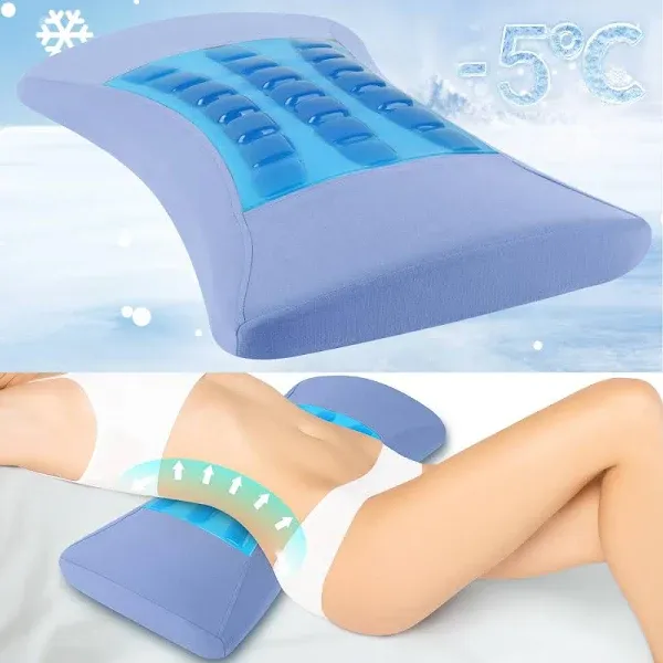 Lumbar Support Pillow for Bed Relief