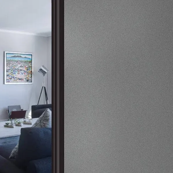 HIDBEA Window Privacy Film, UV Blocking Heat Control Removable Frosted Glass Win