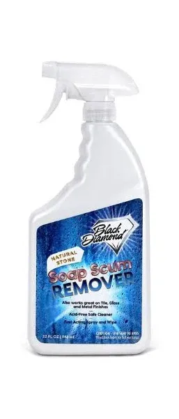 Black Diamond Stoneworks Natural Stone Shower Soap Scum Remover Spray. for Cleaning Bathtubs, Glass Doors, Tubs, Travertine, Marble, Tile. Heavy