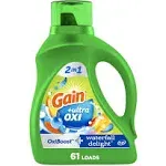 Gain Ultra Oxi Liquid Laundry Detergent Waterfall Delight