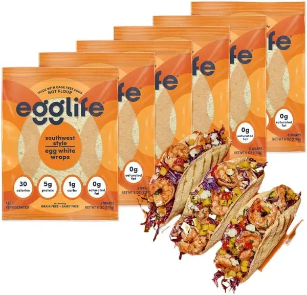 Egg White Wraps Original 6 CT