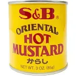 S & B Hot Mustard, Oriental - 3 oz