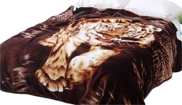 Tiger Blanket Mink Blanket Korean Blanket Heavy Blankets Queen Size Tiger Throw Blanket Korean Mink Blanket Tiger Statue Animal Blanket Bed Warm Blanket Full Queen Animal Blankets Mexican Blanket