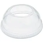 Dart Open-Top Dome Lid for 16-24 oz Plastic Cups Clear 1.9"Dia Hole 1000/Carton