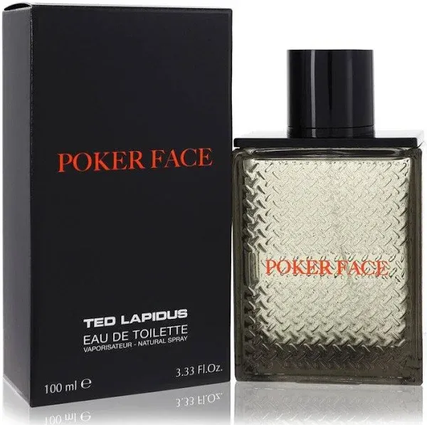 Ted Lapidus 3.4 oz Poker Face Eau De Toilette Spray for Men