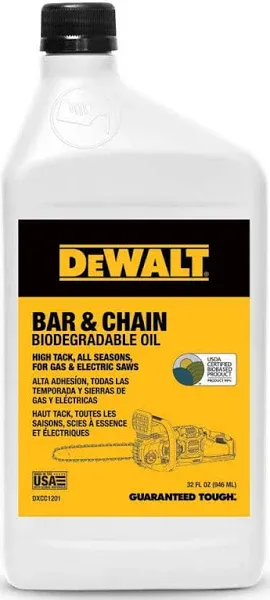 DeWalt Bar & Chain Biodegradable Oil 32oz - DXCC1201