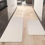 Yamaziot Kitchen Mats Set of 2, Cushioned Anti Fatigue Kitchen Rug Set for Floor, Non-Slip Waterproof Comfort Standing Kitchen Carpet for Kitchen,