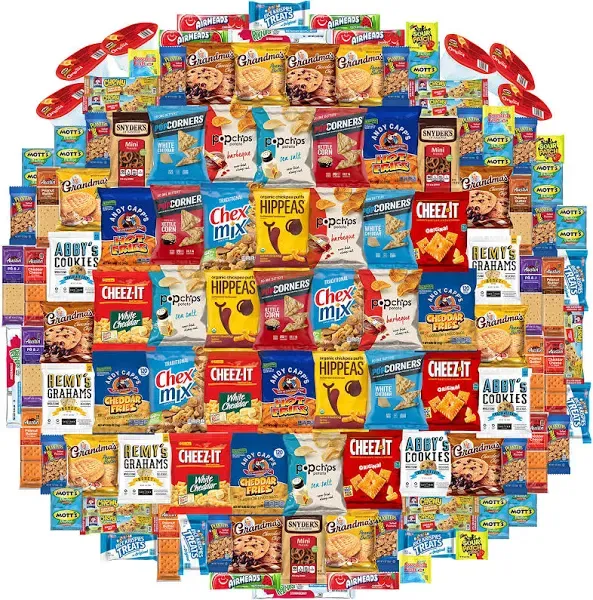 Snack Chest Care Package (40 Count) Variety Snacks Gift Box - College Students, Military, Work or Home - Over 3 Pounds of Chips Cookies & Candy Rotating Monthly!