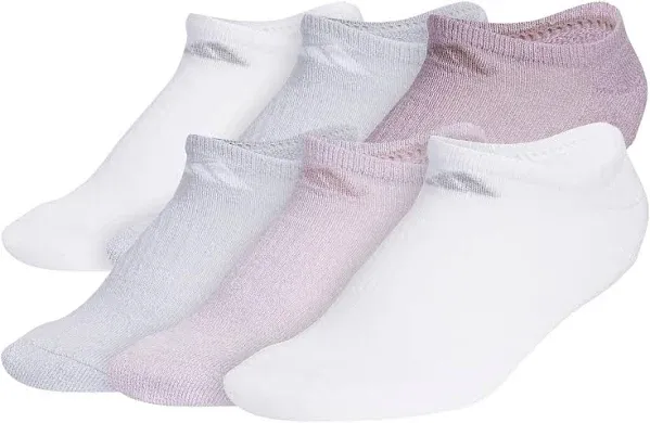 adidas Women's 6-Pk. Cushioned No Show Athletic Socks