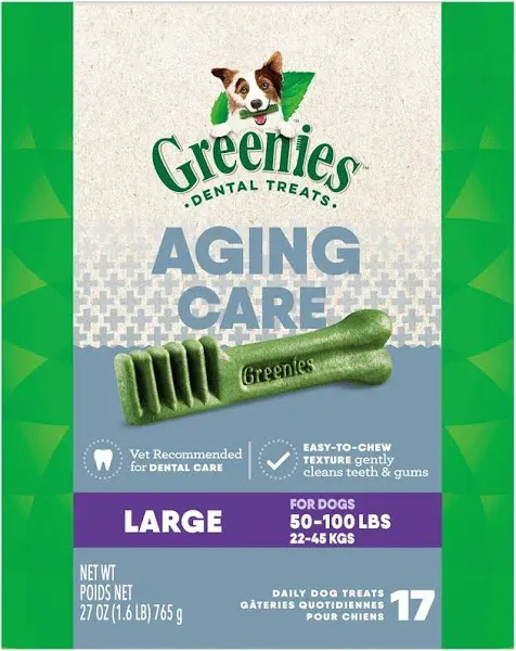 Greenies Aging Care Large Dental Care Dog Treats - 27 oz