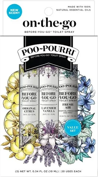 Poo-Pourri Before-You-Go Toilet Spray Seasonal Scents, 3 pk.