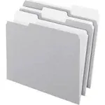 Pendaflex 15213GRA Colored File Folders, 1/3 Cut Top Tab, Letter, Gray/Light Gray - 100 pack