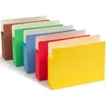 Smead Colored File Pockets, 3.5" Expansion, Letter size, Assorted, 5/Pack