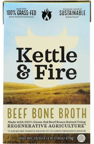 Kettle & Fire Broth Beef Bone - 32 Oz