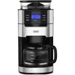 Gevi 10-Cup Programmable Grind and Brew Coffee Maker, Black