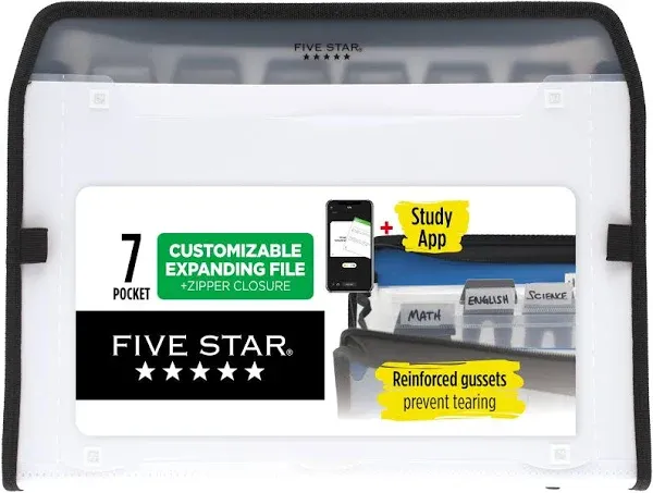 Five Star 7-Pocket Expanding File Organizer