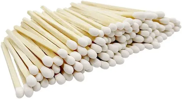 2" Classic White Tip Safety Matches | 100+ Bulk Artisan Matchsticks with Bumble Striker Stickers by Thankful Greetings| Decorative Candle Accessories | Unique & Fun for Your Home Decor, Gift, & Events