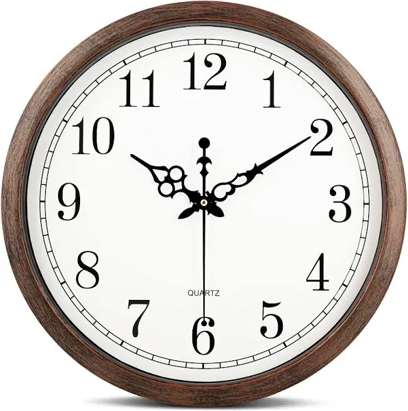 Large Wall Clock Silent Non Ticking Movement Quartz Battery 16 Inch Classic