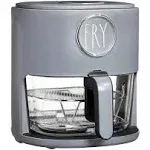 Air Fryer with GLASS Frying Basket, Dishwasher Safe, 2 Tier Tray, Durable