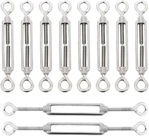 Lishine 10 Pack M6 Eye and Eye Turnbuckle