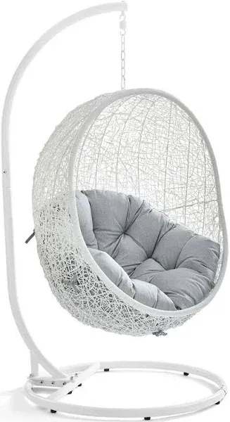 Modway Hide Outdoor Patio Swing Chair with Stand