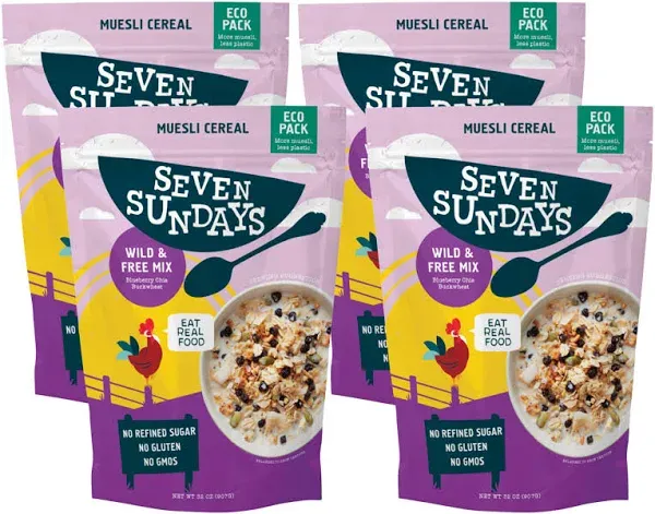 Wild & Free Blueberry Chia Muesli Eco-Pack, 32oz