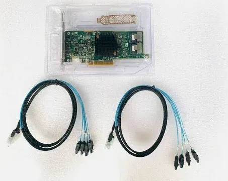 LSI 9207-8i RAID Controller Card 6Gbs SAS HBA P20 IT Mode for ZFS FreeNAS unRAID RAID Expander Card + 2 * 8087 SATA Cable