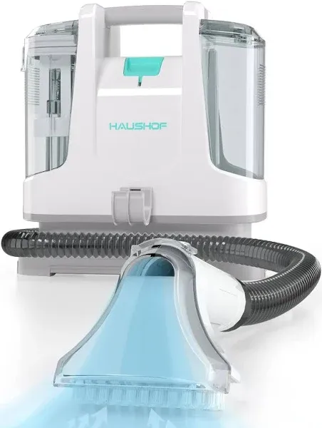 HAUSHOF Portable Carpet Spot and Upholstery Cleaner, Lightweight Handheld Deep Cleaner Machine for Pet Stains, Sofa, Rug, Mattress, Car Seat and Curta