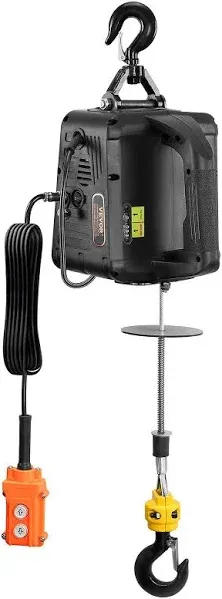 VEVOR 3-in-1 Electric Hoist Winch, 1100 lbs 1500W Portable Power Winch Crane