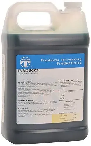 Trim Cutting & Grinding Fluids SC520/1 General Purpose Semisynthetic Fluid Concentrate, 1 Gal Jug