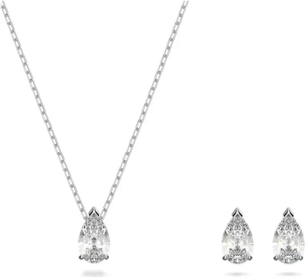 Swarovski Attract Pear Cut Crystal Necklace Set