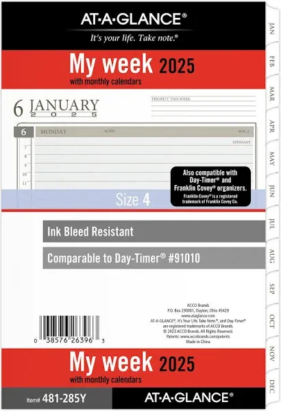 AT-A-GLANCE 2-Page-Per-Week Planner Refills