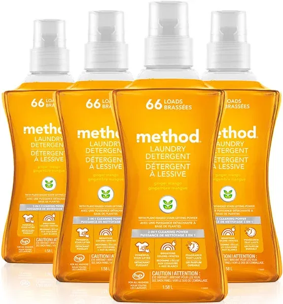 Method Laundry Detergent, Ginger Mango - 1.58 l (53.5 fl oz)