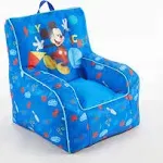 Idea Nuova Disney Mickey Mouse Kids Nylon Bean Bag Chair