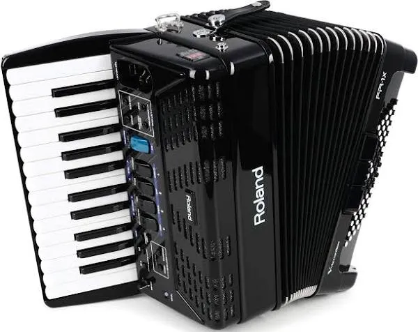 Roland FR-1X Premium V-Accordion Lite with 26 Piano Keys and Speakers, Black