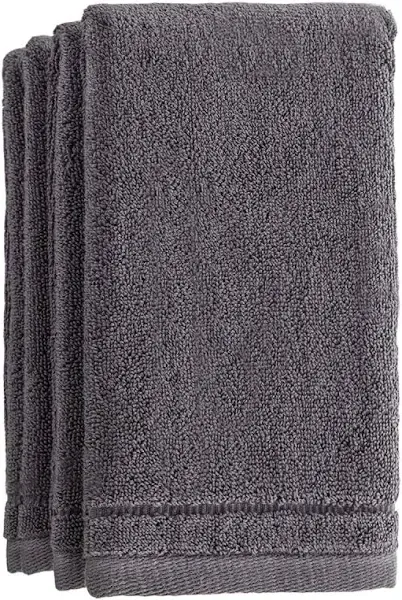 Creative Scents Cotton Fingertip Towels Set 4 Pack 11 x 18 Inches Decorative Extra-Absorbent and Soft Terry Towel