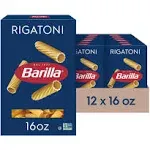 Barilla Semolina Wheat &amp; Durum Wheat Flour Rigatoni Pasta (16 Ounces, Pack Of 2)