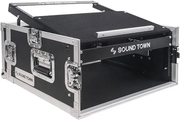 Sound Town 4-Space PA/DJ Pro Audio Rack/Road Case