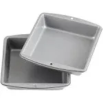 Recipe Right - 8-Inch Non-Stick Square Cake Pans, Multipack of 2