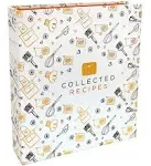 Recipe Binder, 8.5&#034; x 9.5&#034; 3 Ring Binder Organizer Set (with 50 Page Protecto...