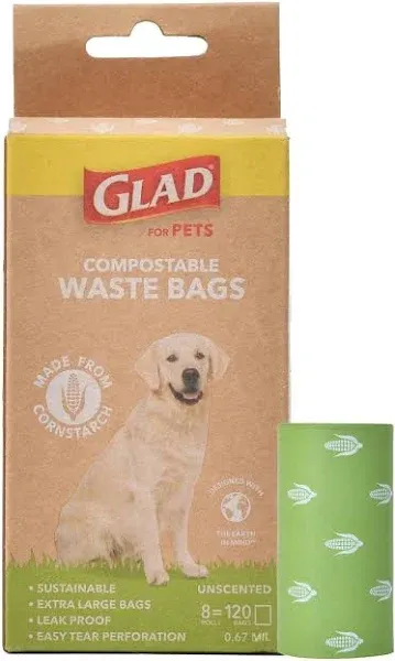 Glad Compostable Dog Waste Bags