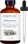 Majestic Pure Rosemary Essential Oil, Highest Quality Therapeutic Grade, 1 fl oz