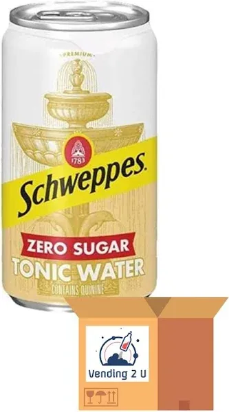 Schweppes Zero Sugar Tonic Water Mini Cans 24 Units