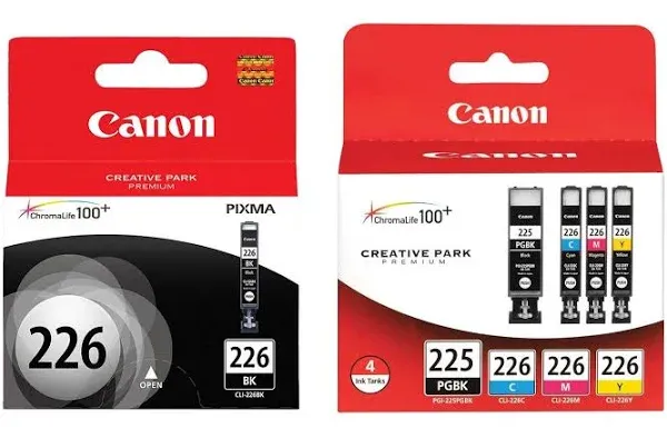 4 Pack OEM Canon CLI-226 Genuine Ink Cartridges PIXMA iX6520 MG5120 MG6120