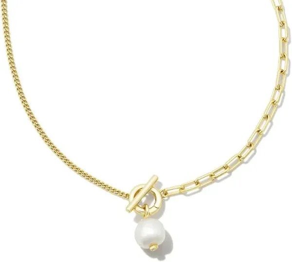 Kendra Scott Leighton Pearl Chain Necklace