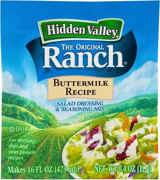 Hidden Valley Buttermilk Ranch Salad Dressing Seasoning Mix